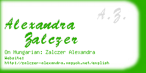 alexandra zalczer business card